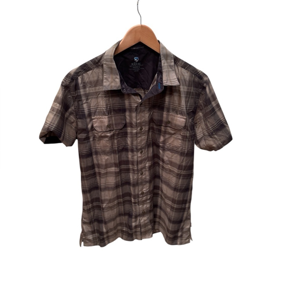 Kuhl Men's Plaid short sleeve button down shirt